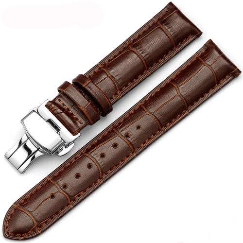 Brown croco leather - ,