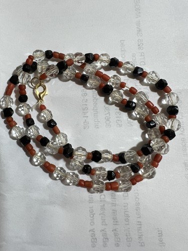 Antico filo collana - 25", vetro