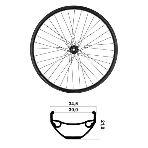 Ruota posteriore 30mm mtb - posteriore,