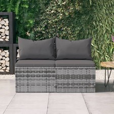 Garden Middle Sofa Grey PE