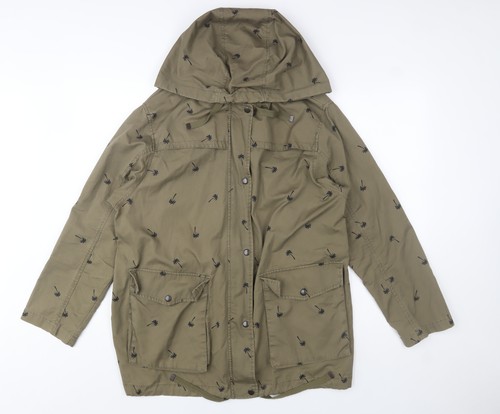 Giacca parka donna verde con