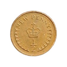 1/2 penny nuovo 1971 moneta