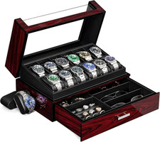 Porta Orologi Uomo12 Scomparti