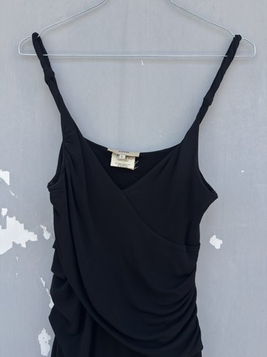Fuzzi black evening gown dress