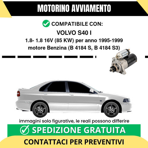 Motorino avviamento volvo s40 - motorino,