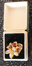 Anello oro 14 kt floreale con