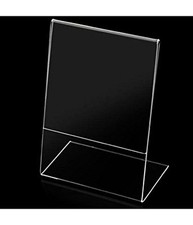 Set 2pz Cornici Espositore Trasparente Plexiglass 13x18cm Verticale Portafoto