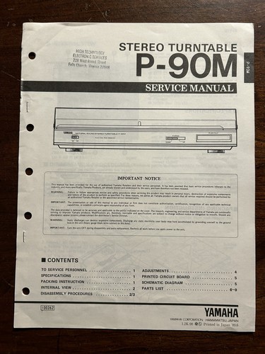 Yamaha 90m giradischi stereo - p-90m,