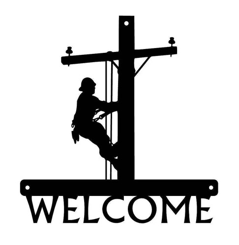 Insegna benvenuto lineman - insegna,