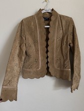 Giacca Boston in pelle marrone