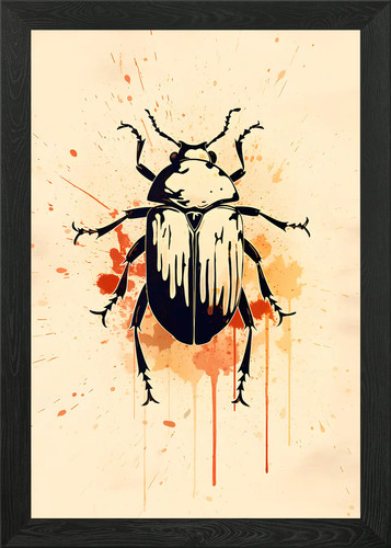 Quadro scarabeo quadro con