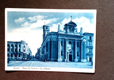 Taranto- Chiesa del Carmine e Via d'Aquino (rotaie per il tram...). 1940.