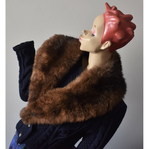 Collo vintage pelliccia - vintage,