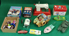 LOTTO GIOCATTOLI GIOCHI VINTAGE EPOCA LATTA PLASTICA ROBOT AUTO BARCA MOTO METAL
