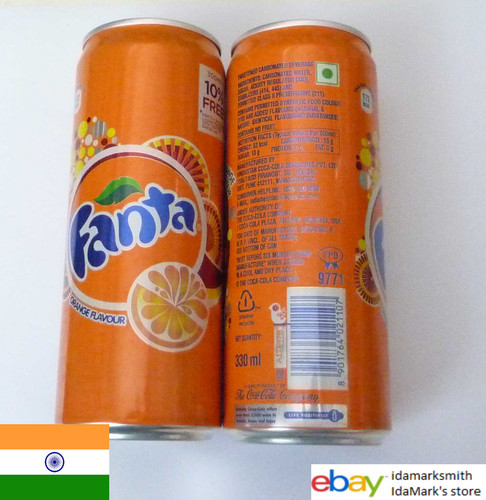 Lattina vuota fanta orange - vuota,