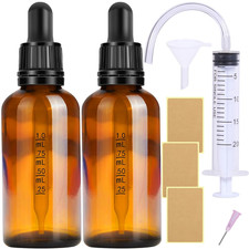 50Ml 2 Pezzi Ambrato Bottiglie