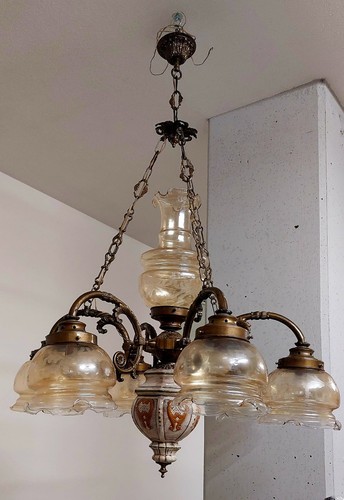 Lampadario vintage sei - , luci