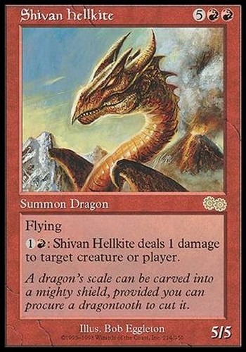Shivan hellkite urza - shivan, saga