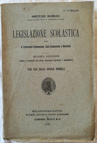 Amerigo namias legislazione - amerigo,