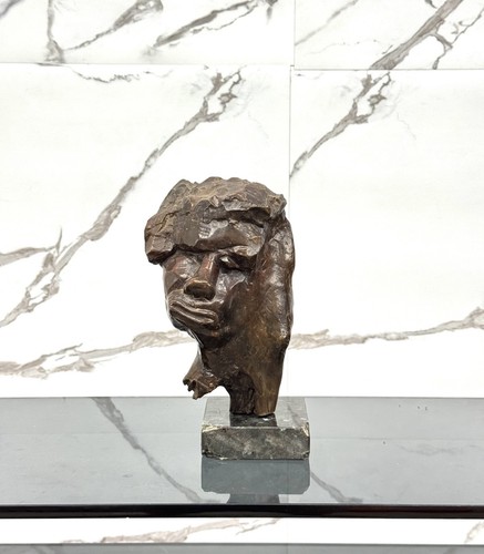 Scultura volto scolpito - scultura,