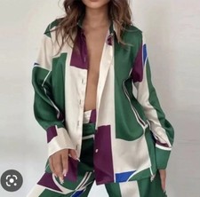 CAMICIA ZARA STAMPATA 100%