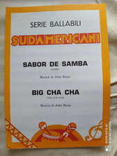 ALDO ROSSI "SABOR DE SAMBA" - "BIG CHA CHA" - 1986 - EDIZIONI SEDIMUS - MILANO