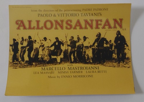Allonsanfan movie poster - allonsanfan, poster's