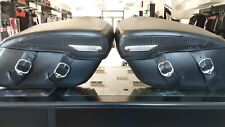 Coppia di borse rigide in pelle originali per Harley Davidson Touring Road King