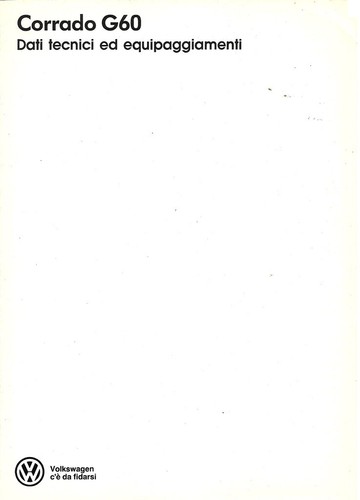 Brochure depliant volkswagen - brochure,