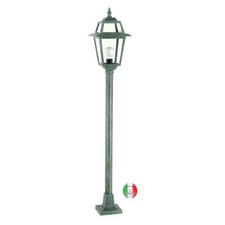 Lampioncino giardino alluminio palo liscio Roma I341.L03 Made in Italy