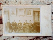 BIRRERIA FINE 800 BELLISSIMA CARTOLINA FOTOGRAFICA ANIMATA BOCCALI BIRRA OSTERIA