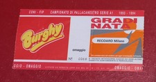 BIGLIETTO BASKET BURGHY ROMA -