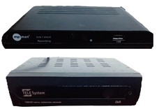 2 Vecchi decoder digitale terrestre Zapper TELE System TS6101 e MP-MAN, USATI