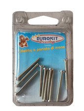 10 Viti in acciaio 3 x 30 mm viteria fissaggio testa cilindrica spacco filettate