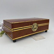 Carillon scatola portagioie in pelle Raindrops Keep Fallin’ On my Head Vintage