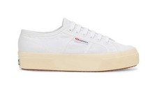 SUPERGA PLATFORM LINEN WHITE F