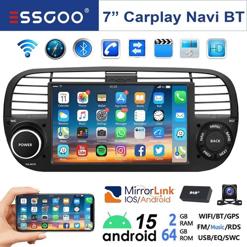 Per fiat 500 - 500, 7"