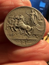1 Lira 1916 Quadriga Regno