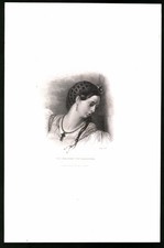 Litografia La ragazza di