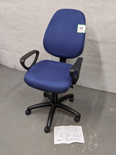 Sedia ufficio girevole blu - sedia,