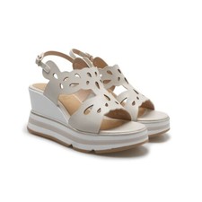 KEYS SANDALI CON ZEPPA DONNA K-11022 BEIGE LEGGERE COMODE ELEGANTI DAL 35 AL 40