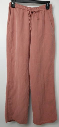 Zara pantalone lino rosa gamba - zara,