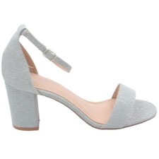 Sandalo alto donna argento