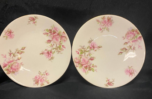 Antico piatto slesia rosa - p.k.,