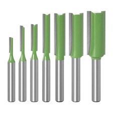 7pz Punta Dritta Fresa con Gambo 6Mm per Lavorazione Legno, Carburo Di Tungsteno