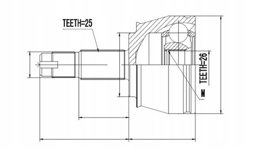Kit giunti albero - kit,