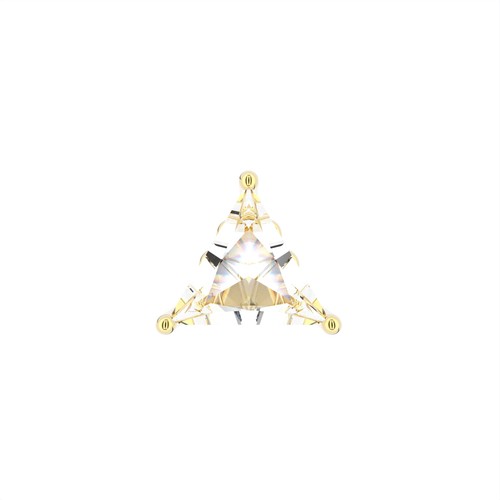Orecchini oro bianco - in, kt