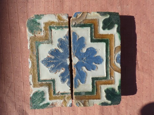 Piastrella antica xvi secolo - piastrella,