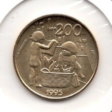 1995 San Marino 200 Lire (468)