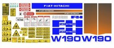 Fiat-Hitachi W 190 decalcomanie adesive, kit Completo
